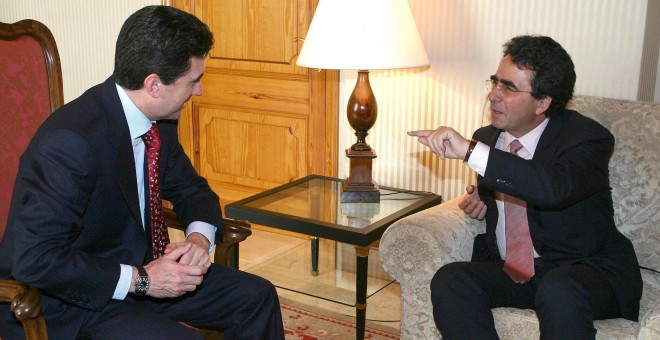 Jaume Matas en una reunión con el arquitecto Santiago Calatrava.