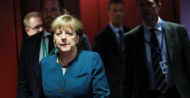 La canciller alemana Angela Merkel durante una cumbre europea en Bruselas. - EFE