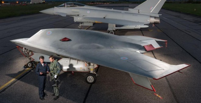 Prototipo de avión de combate de BAE Systems, el segundo mayor contratista militar a nivel mundial.