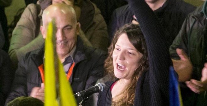 La alcaldesa de Berga (Barcelona), Montse Venturós, que se negó a comparecer ante el juez cuando fue citada los pasados 5 de abril y 17 de octubre por dos delitos electorales./ EFE
