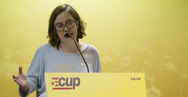 La diputada de la CUP, Eulàlia Reguant. / EFE