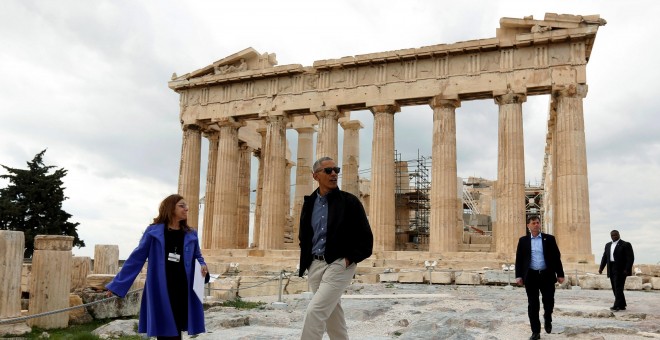 Obama visita la Acrópolis de Grecia / EFE