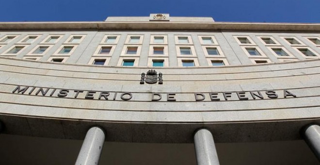 Entrada principal del Ministerio de Defensa, en la calle Castellana de Madrid.