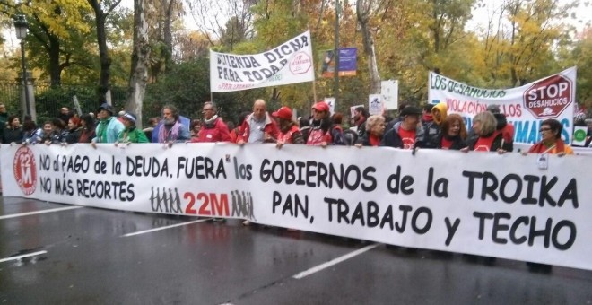 Imagen de la manifestación del 2014 de la Marcha de la Dignidad / EUROPA PRESS