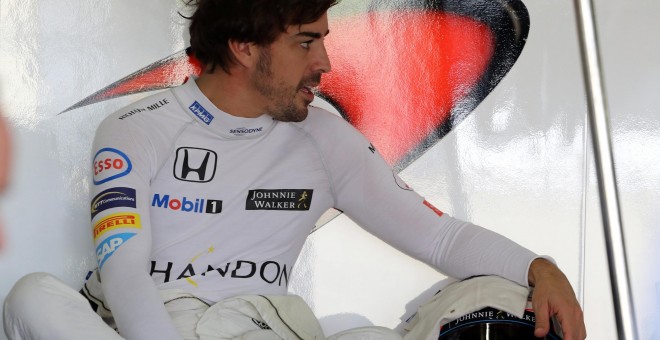 Fernando Alonso en el pasado GP de Brasil. /REUTERS