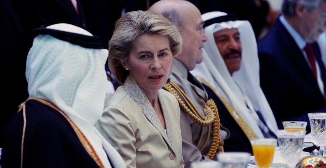 La ministra de Defensa alemana Ursula von der Leyen, en Bahrein, esta semana. REUTERS/Hamad I Mohammed