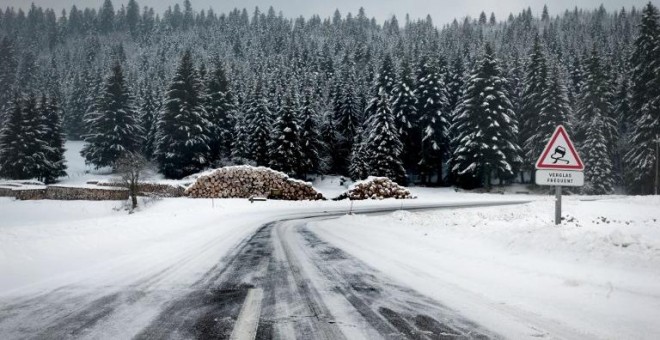 Un paisaje siberiano parecido al que se van a enfrentar los participantes del 'reality show'. - AFP