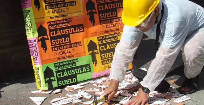 Manifestación contra las cláusulas suelo. EFE