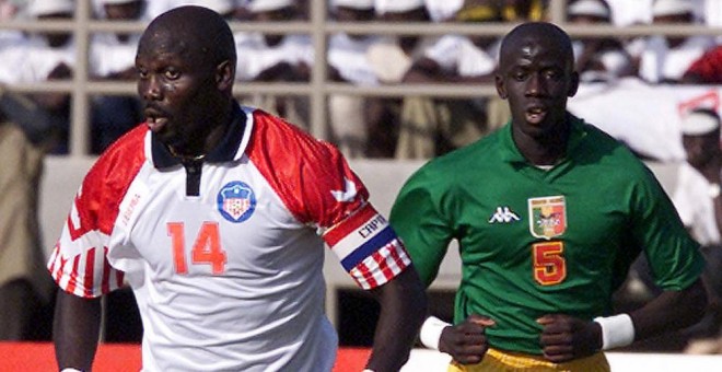 George Weah, con la selección de Liberia. /CORDON PRESS