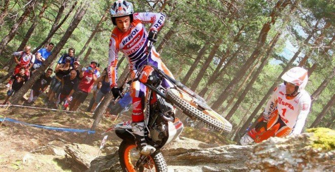 El campió del món Toni Bou en acció en una prova del mundial a Andorra. HRC