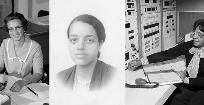 Las verdaderas Katherine Johnson, Dorothy Vaughan y Mary Jackson, tres ‘Figuras Ocultas’ que ahora salen a la luz. / Imágenes cortesía de la NASA y familiares.