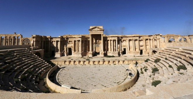 Imagen de archivo del teatro romano de la antigua ciudad siria de Palmira. REUTERS/Omar Sanadiki