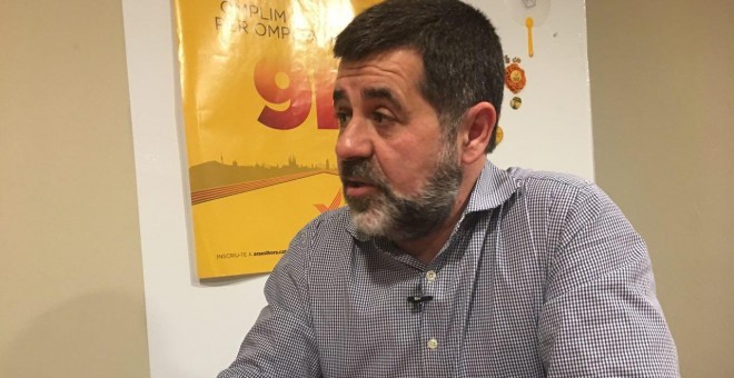 Jordi Sánchez, en un moment de l'entrevista. JORGE SÁNCHEZ