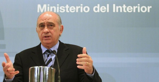 Jorge Fernández Díaz, en una comparecencia en el Ministerio del Interior. EFE