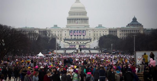La `Women´s March' ha congregado a unas 500.000 personas en Washington / EFE