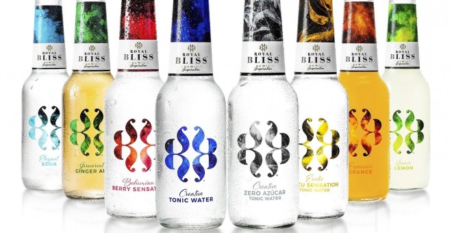 'Royal Bliss' es la nueva marca de bebidas para mezclar lanzada por Coca-Colas en España. E.P.