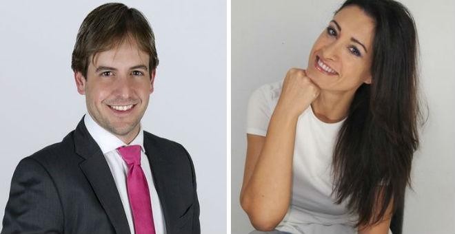 Cristiano Brown y Carmen Lomana son los candidatos a la Portavocía de UPyD. Imágenes: TWITTER