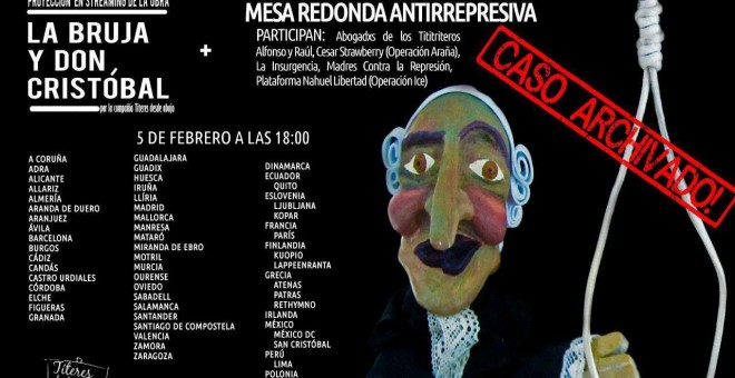 'Títeres desde abajo' actúa este domingo a las 18.00 en el Teatro del barrio