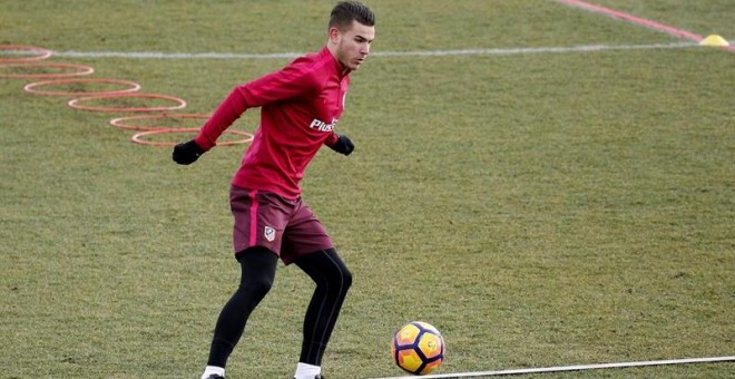 El jugador del Atlético de Madrid, Lucas Hernández. EFE