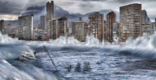 El nivel del mar podría arrasar la costa española a causa del calentamiento global. /GREENPEACE