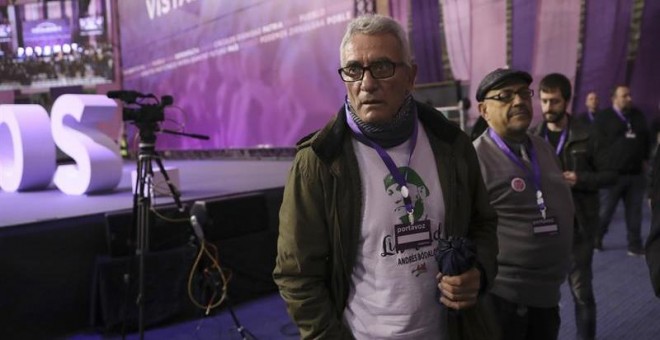 El diputado de Podemos Diego Cañamero, en Vistalegre. / CHEMA MOYA (EFE)