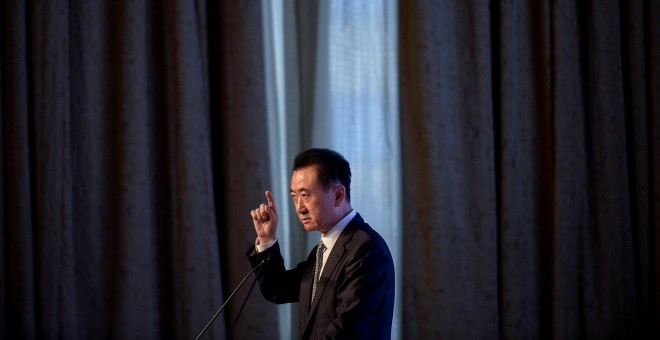 El presidente de Wanda Group, Wang Jianlin, en un acto en Pekín REUTERS/Stringer