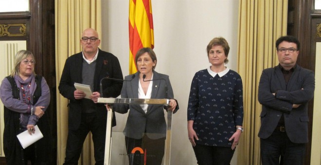 Carme Forcadell i membres de la Mesa del Parlament