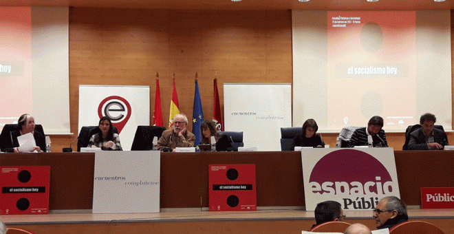Espacio Público, con la colaboración de Público, Encuentros Complutense y la revista CTXT, ha celebrado este martes un debate en torno a los retos que debe asumir el socialismo actual.