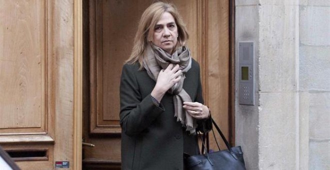 La infanta Cristina sale de su domicilio de Ginebra esta semana. EFE/José Reina