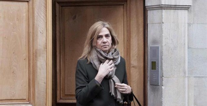 La infanta Cristina sale de su domicilio de Ginebra esta semana. EFE/José Reina