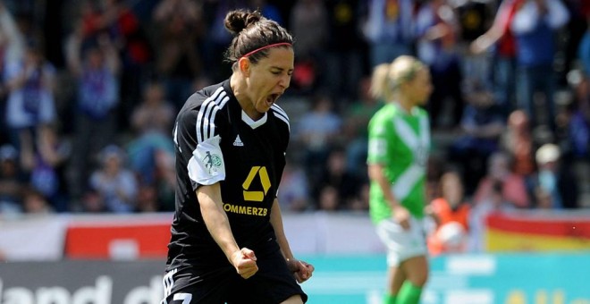 Vero Boquete celebra un gol con el FFC Frankfurt. /CORDON PRESS