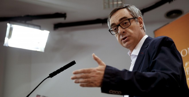 El secretario general de Ciudadanos, José Manuel Villegas, durante su comparecencia ante los medios en el Congreso de los Diputados.EFE