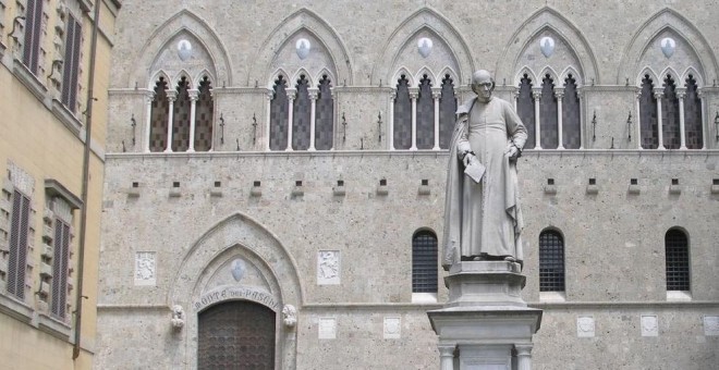 Sede del banco Monte Dei Paschi, en Siena. E.P.