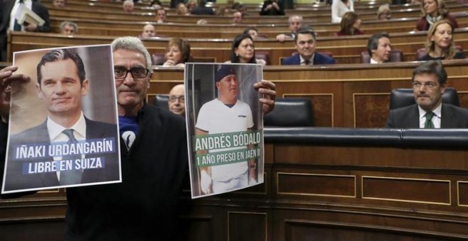 El diputado de Podemos y activista jornalero andaluz Diego Cañamero. - EFE