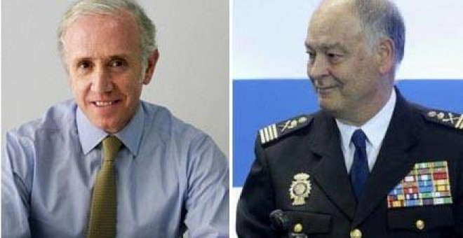 El tertuliano Eduardo Inda y su amigo Eugenio Pino, ex número dos de la Policía.