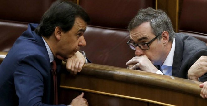 Fernando Martínez-Maillo (PP) y José Manuel Villegas (Ciudadanos) son los responsables de las negociaciones entre ambos partidos. Archivo EFE