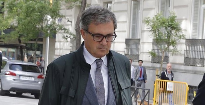 Jordi Pujol Ferrusola, el primogénito del expresidente catalán, que comparece por tercera vez en la Audiencia Nacional para responder en esta ocasión a las revelaciones de los últimos informes de la UDEF que apuntan a que ocultó 30 millones de euros desd