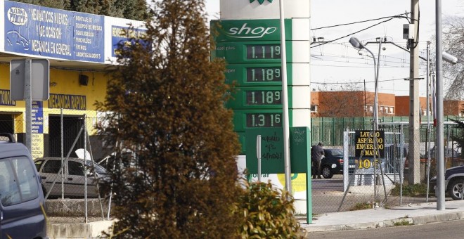 Panel de precios de una gasolinera /EUROPA PRESS