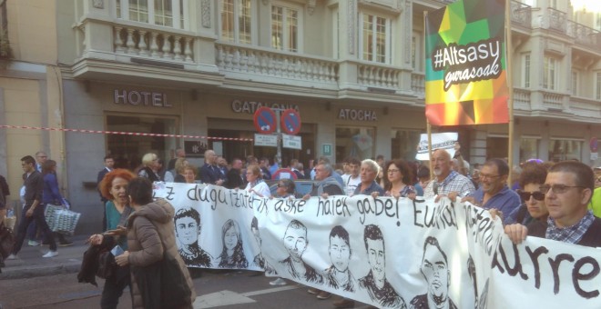 Manifestación celebrada este viernes en Madrid.- FERMIN GRODIRA