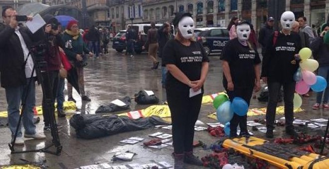 Las mujeres de la asociación Ve- la luz este viernes en la presentación de 'Avanza sin miedo'