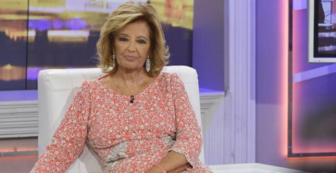 María Teresa Campos, durante un programa de '¡Qué tiempo tan feliz!'.