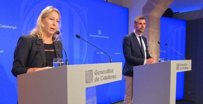 La portavoz del Govern, N.Munté, y el conseller de Cultura, S.Vila EUROPA PRESS