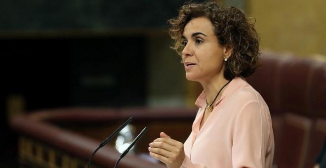 La Ministra Montserrat durante el debate de Presupuestos en el Congreso / EFE/Ballesteros