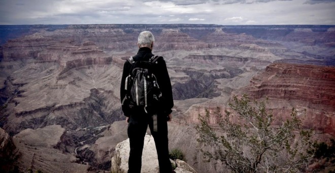 El autor de 'Tierra', en el Gran Cañón. / FOTO: XURXO MARIÑO