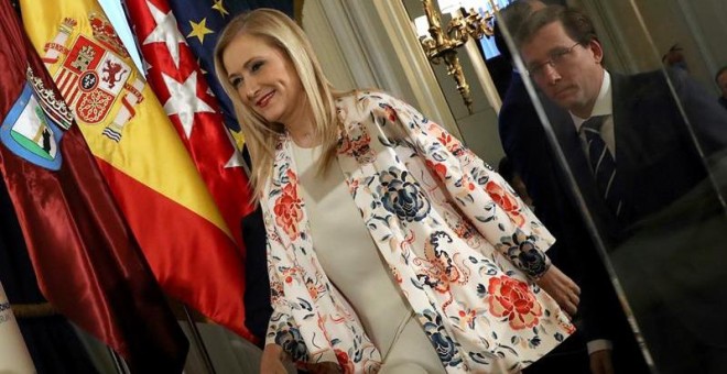 Cifuentes, este miércoles en Madrid. EFE/Sergio Barrenechea