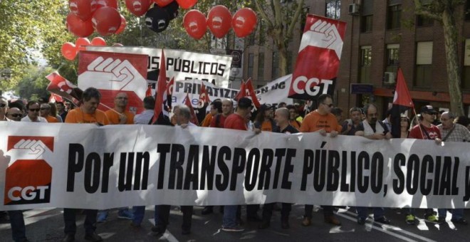 Manifestación de CGT en Madrid. EFE/Archivo