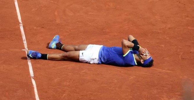 Rafael Nadal en la final de Roland Garros. EFE/EPA/Stephan Mueller