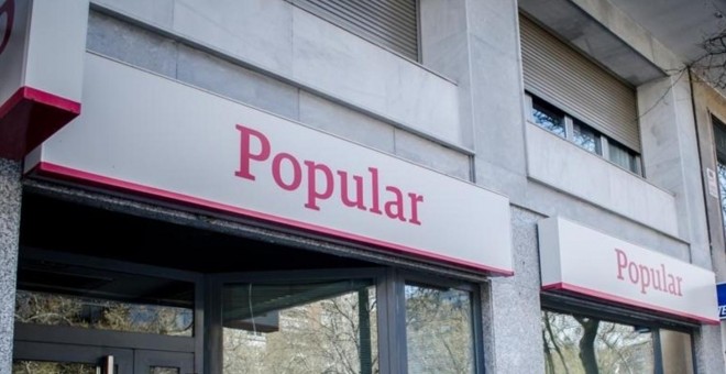 Sucursal del Banco Popular en Madrid. E.P.