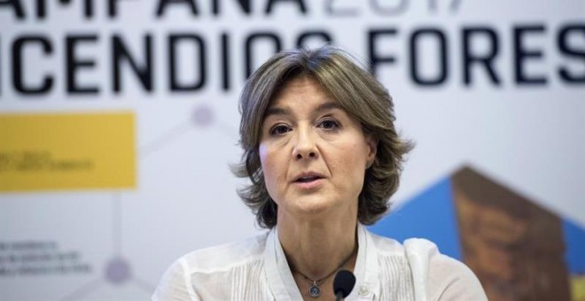 La ministra de Agricultura y Pesca, Alimentación y Medio Ambiente, Isabel García Tejerina, presenta la campaña de lucha contra incendios forestales en un año con 'riesgo elevado' debido a las altas temperaturas y la ausencia de lluvias y con el reciente y