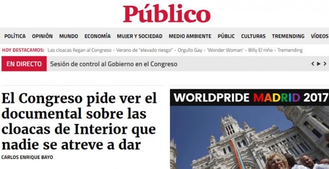 Portada de Público del 21/06/2017